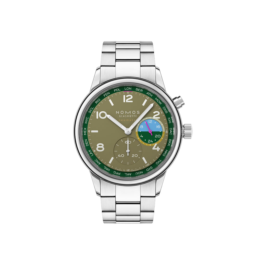 Nomos Club Sport Neomatik Worldtimer Jungle Limited Edition