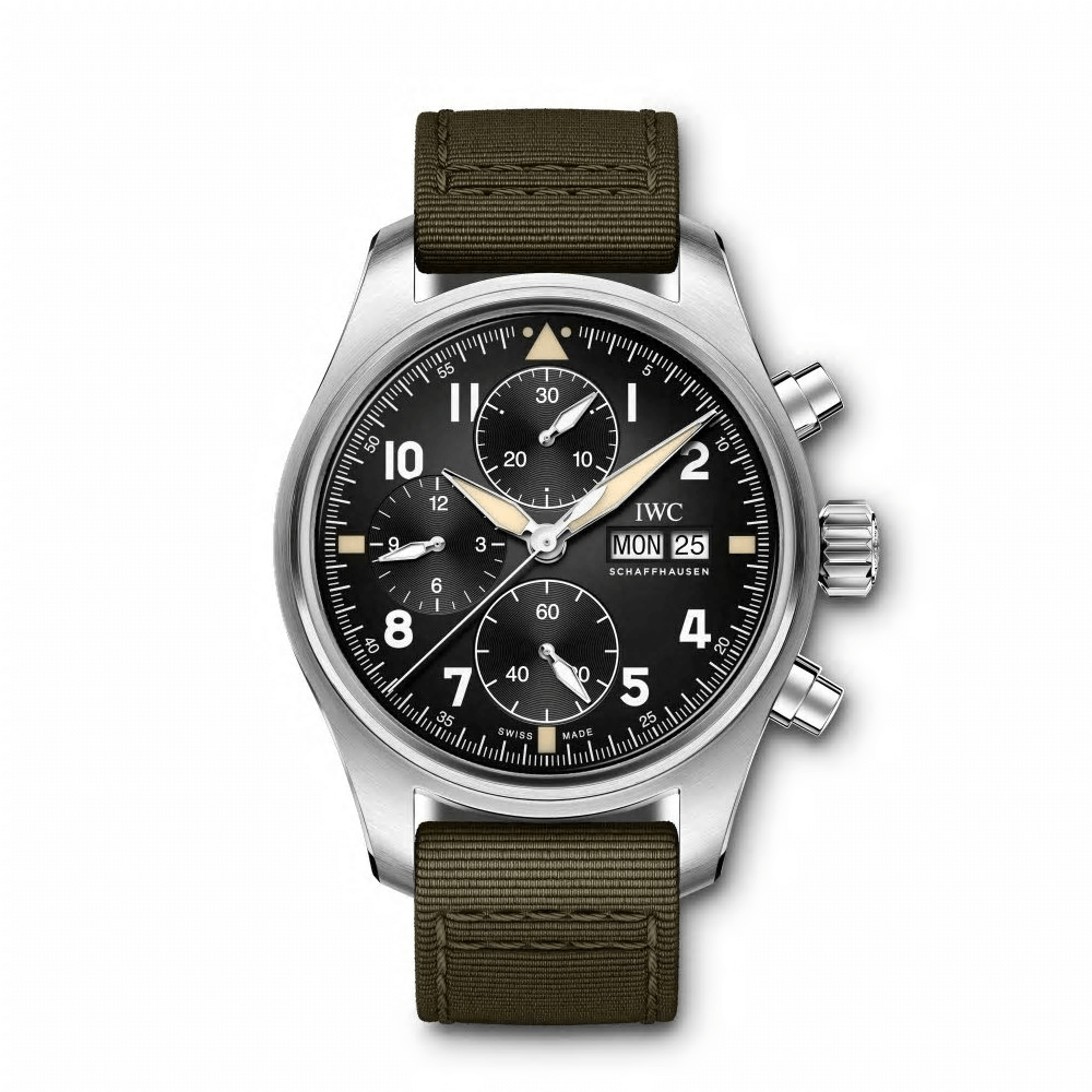 IWC IW387901 Pilot's watch chronograph Spitfire klokke med stoppeklokke