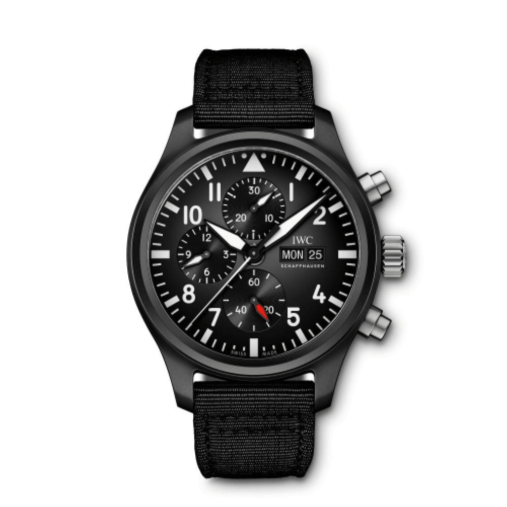 IWC IW389101 Pilot's watch chronograph edt Top Gun klokke med stoppeklokke